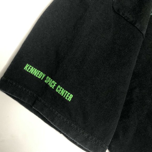 Y2K Kennedy Space Center T Shirt "Train Like an Astronaut" 4Gs Tech Black XL - Picture 6 of 8